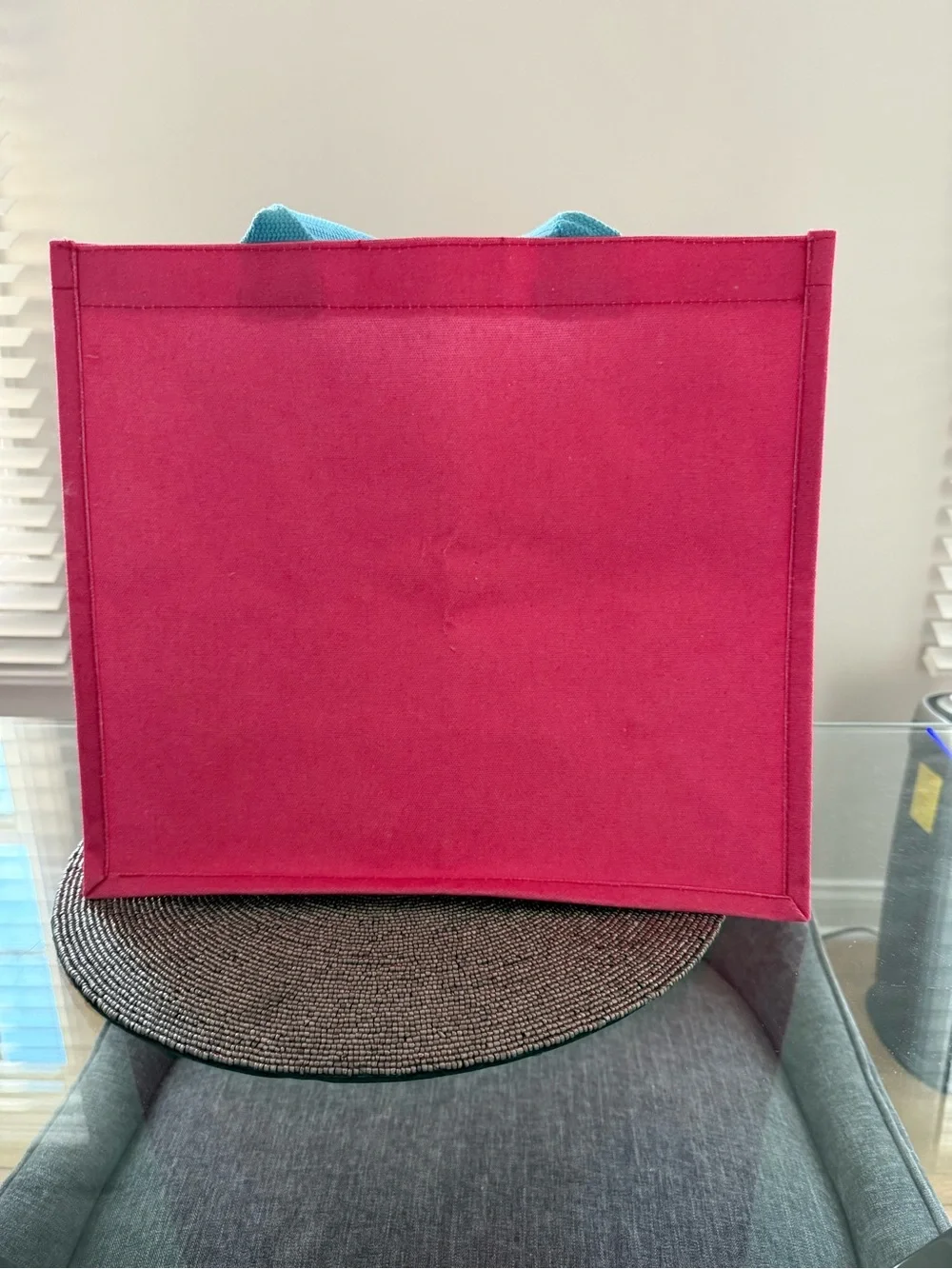 NWT Barbie x MINISO 65th Anniversary Pink Tote Bag Blue Handles